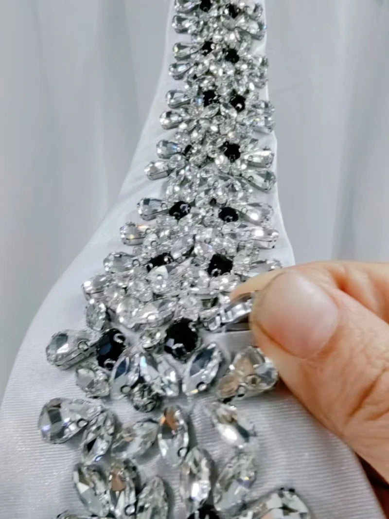 Relaxed Fit Diamond Embellished Long Sleeve Cotton Shirt for Women