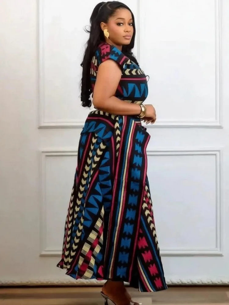 Elegant African Wedding Kaftan Maxi Dress for Women