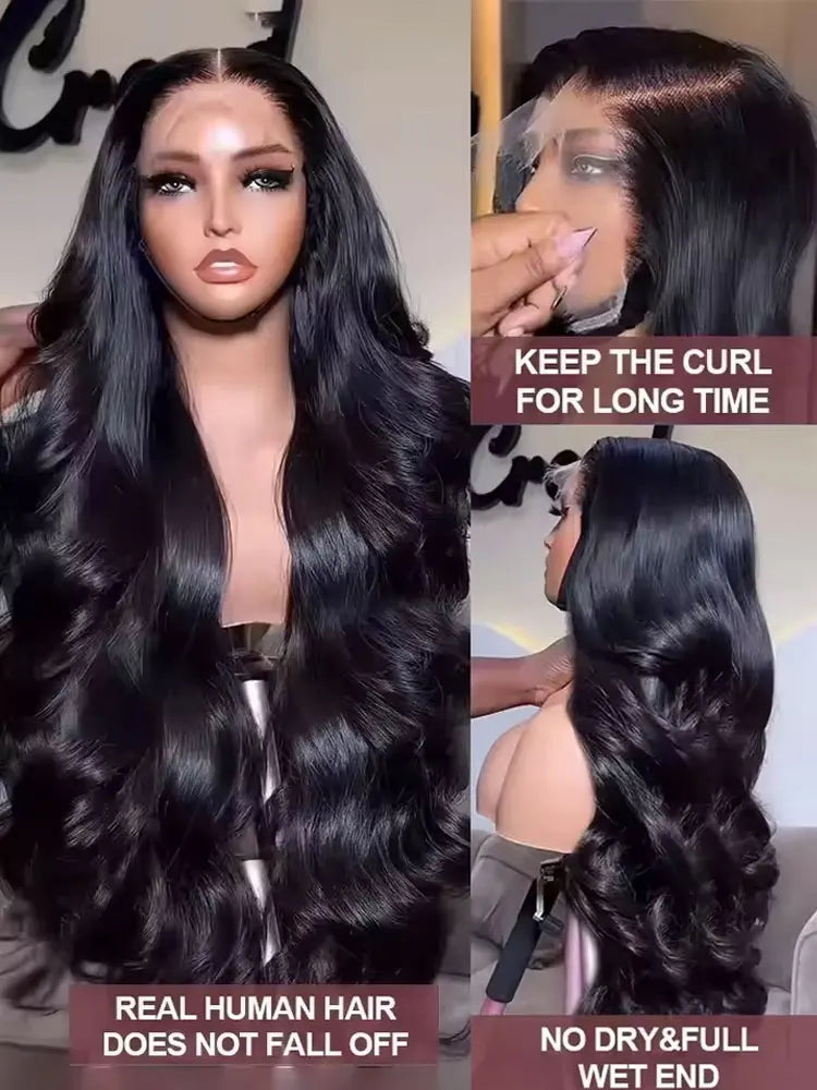 Preplucked Body Wave Lace Front Human Hair Wig For Women