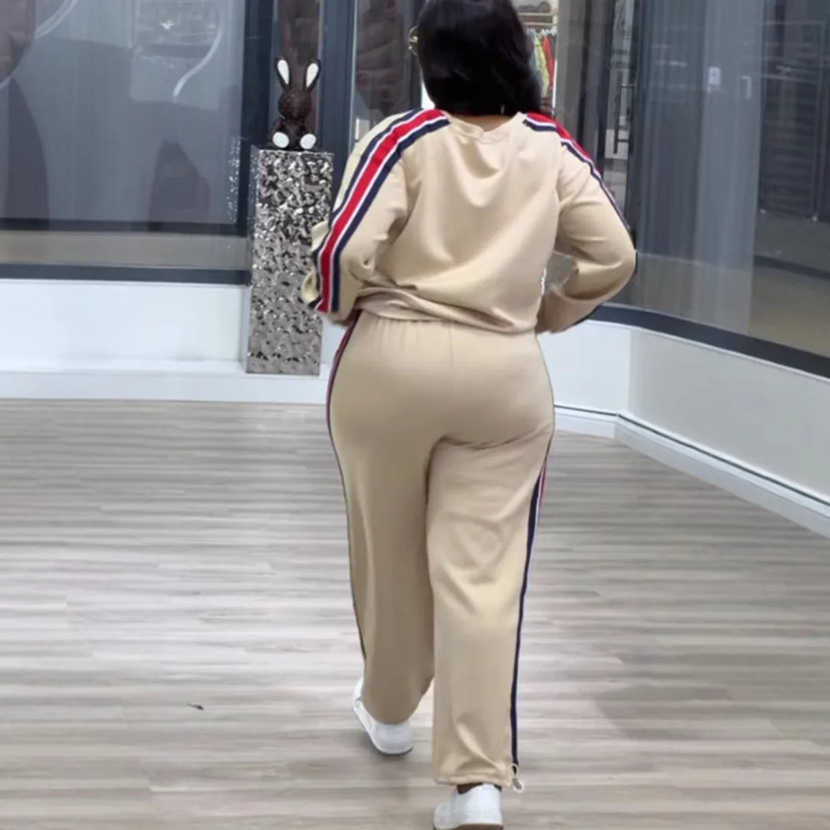 Casual Matching Two-Piece Jogger Tracksuit Set for Women