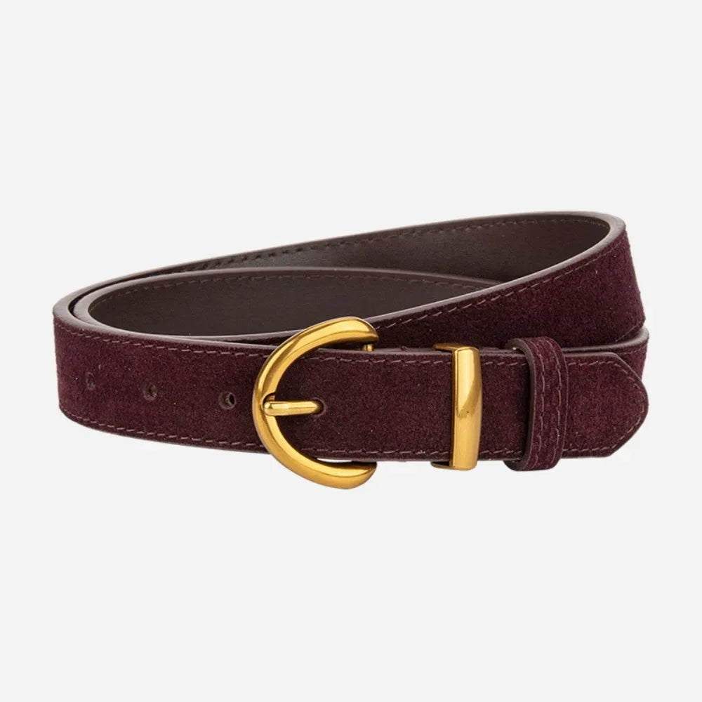 Retro Style Suede Belt