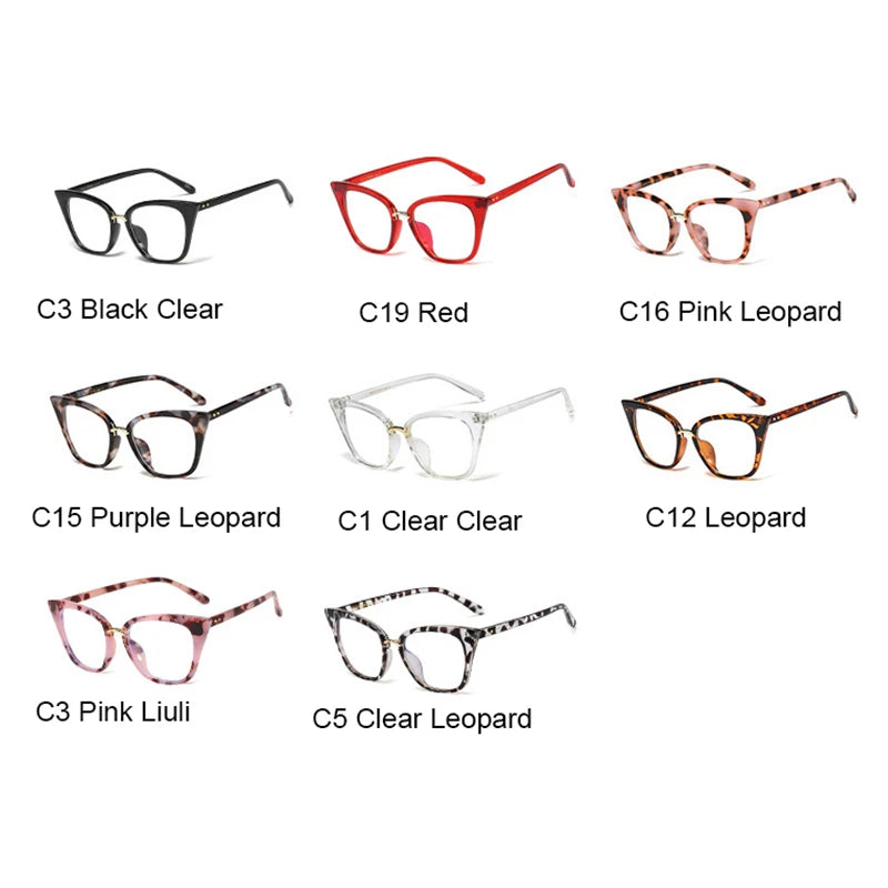 Leopard Blue Light Filter Prescription Glasses for Women