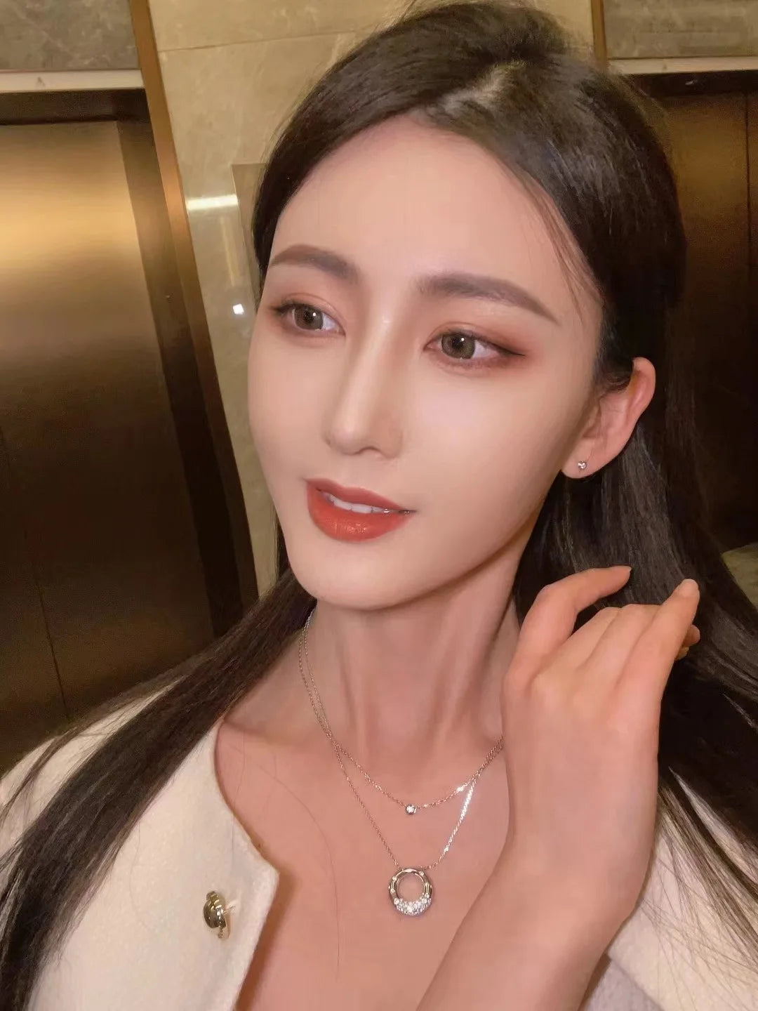 PANSYSEN 925 Sterling Silver Sparkling Pink Sapphire High Carbon Diamond Pendant Necklace 18K Gold Plated Wedding Party Jewelry