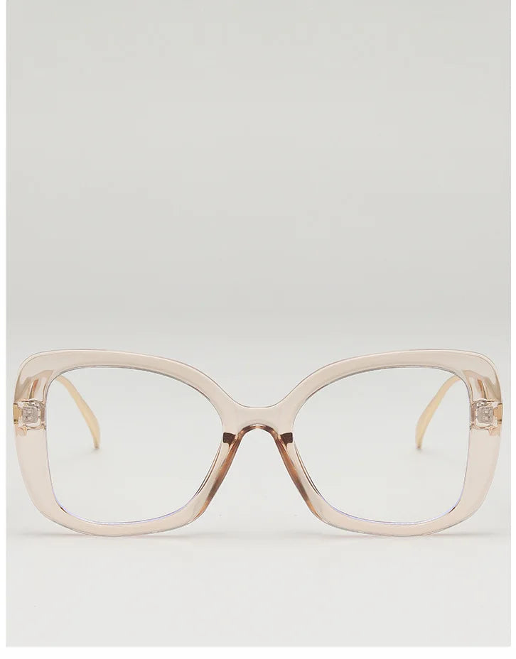 Oversized Square Blue Light Blocking Reading Glasses for Women