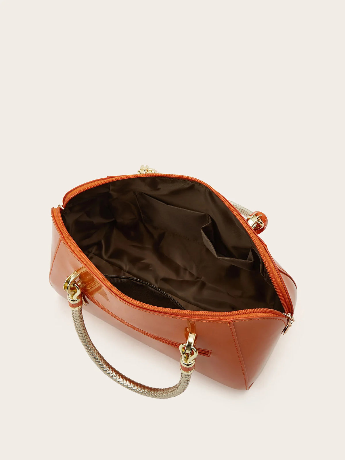 ABQP New Women's Handbag Luxury Brand Fashion Patent Leather Women's Shoulder Bag Large Capacity Boston Women's Bag High Quality