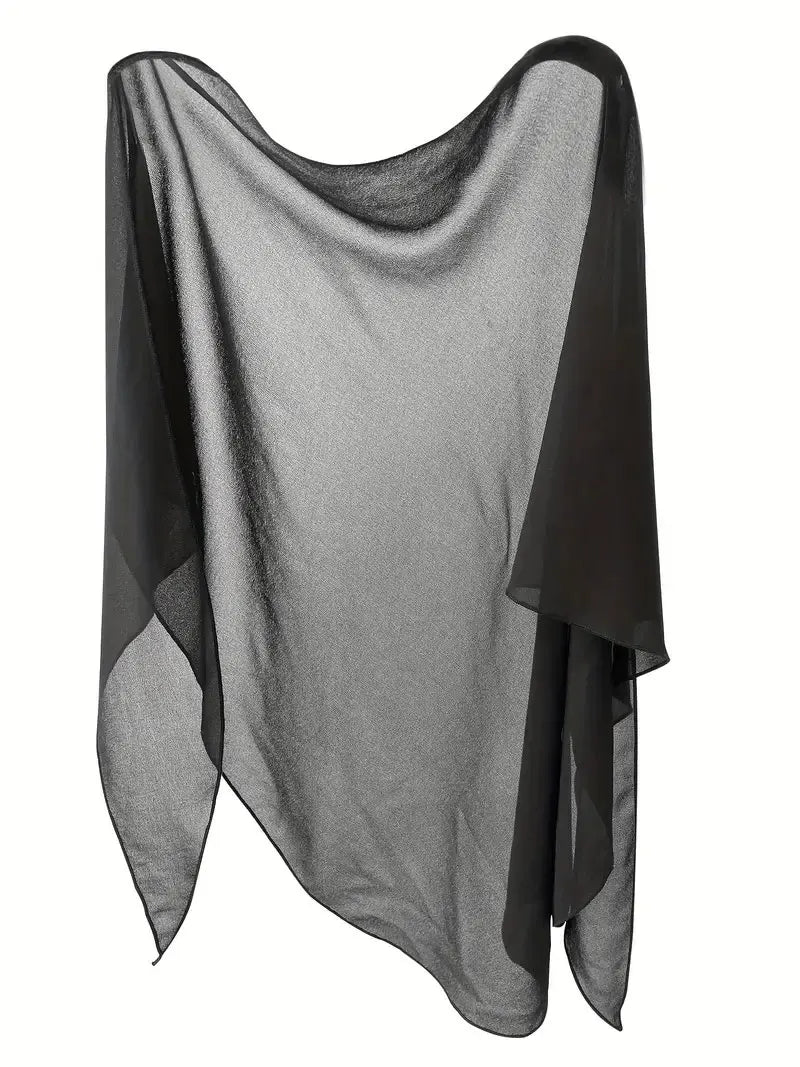 Women Short Sarongs Swimsuit Coverups Beach Bikini Wrap Sheer Short Skirt Chiffon Scarf Cover Ups for Swimwear