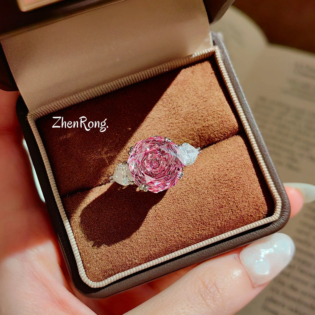 Rose Cut Cubic Zirconia Wedding Jewelry Set for Women