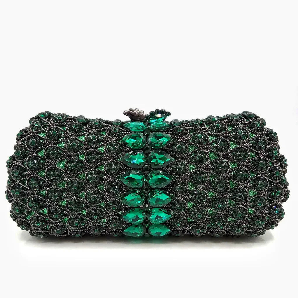 Hollow Rhinestone Evening Clutch Handbag for Women