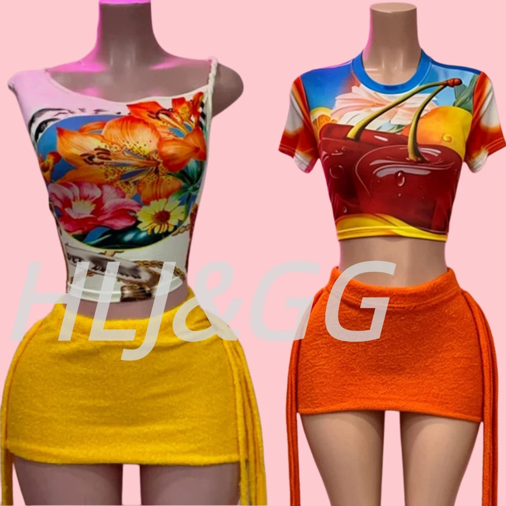 Pattern Print Tassel Detail Two Piece Set for Women