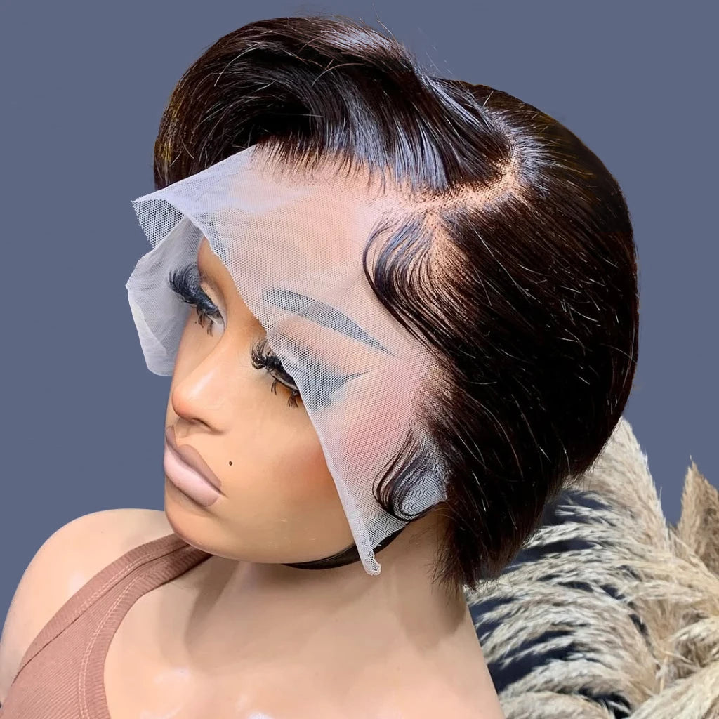 Short Pixie Human Hair Wig