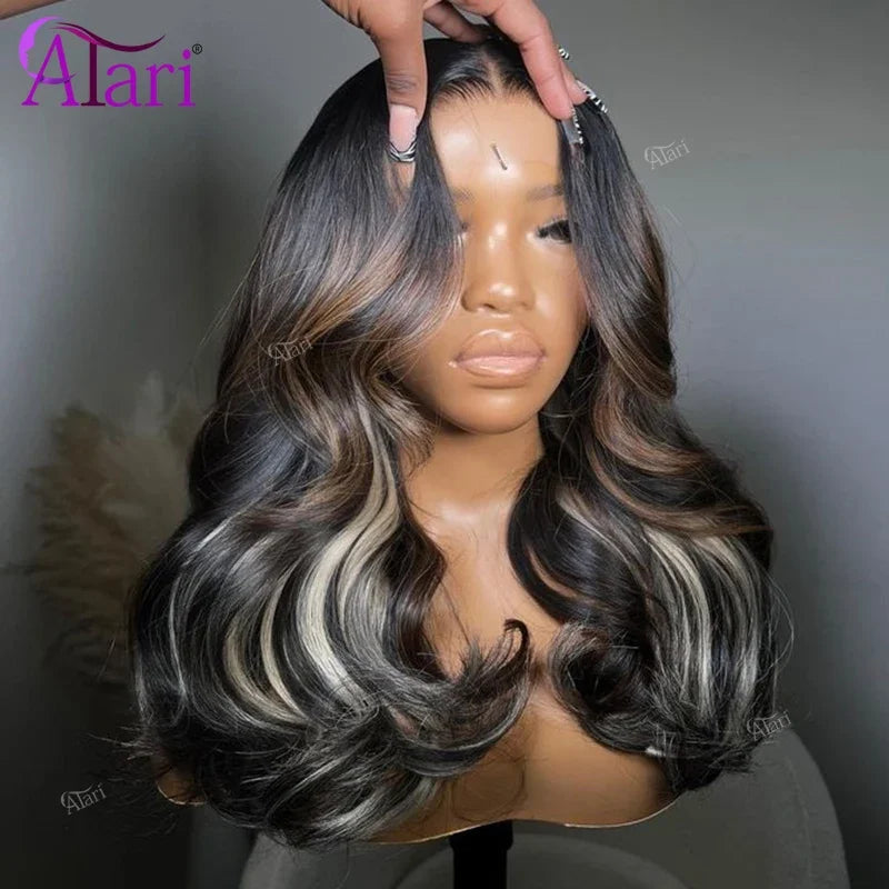 Brown Blonde Body Wave Lace Front Wig