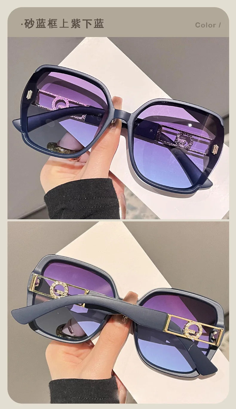 Oversized Square Gradient Sunglasses