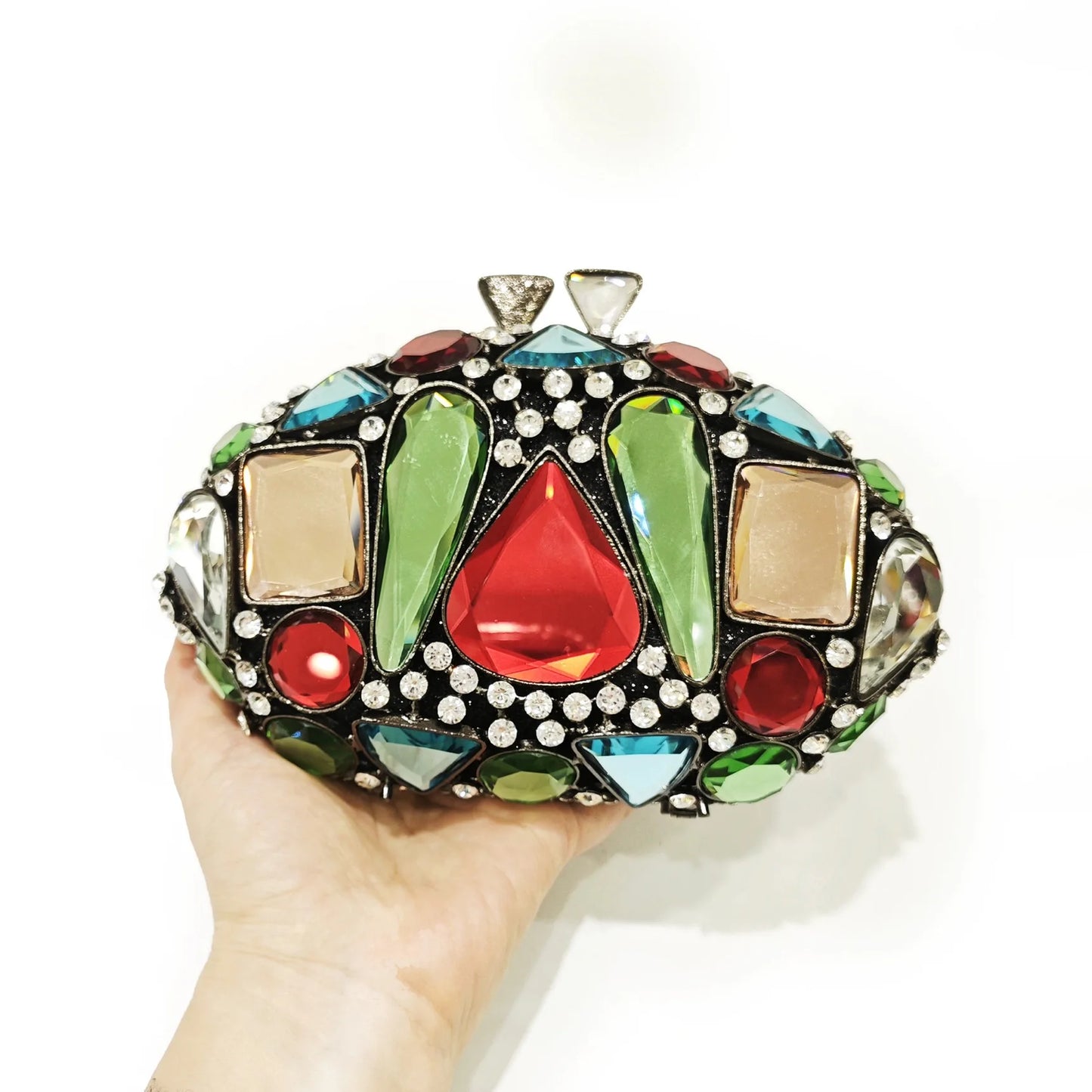 New Large Rhinestone Evening Bag Crystal Dinner Bag WHTUOHENG  Diamond Clutch Women's Bag Luxury Formal Party Bags And Handbags