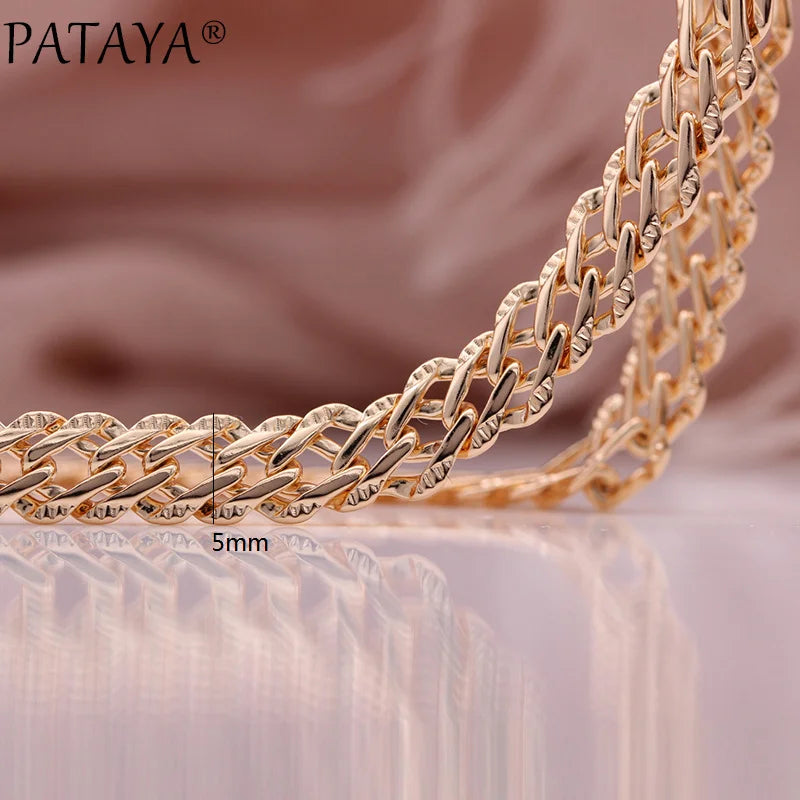 Rose Gold Tone Fine Chain Necklace