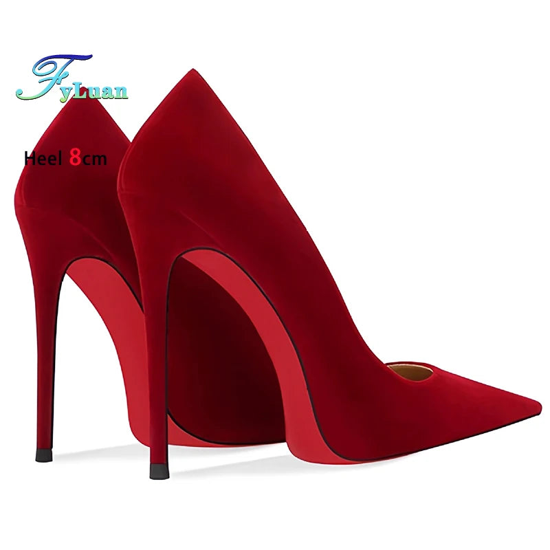 Pointed Toe Thin Heel Party Stiletto Pumps for Women