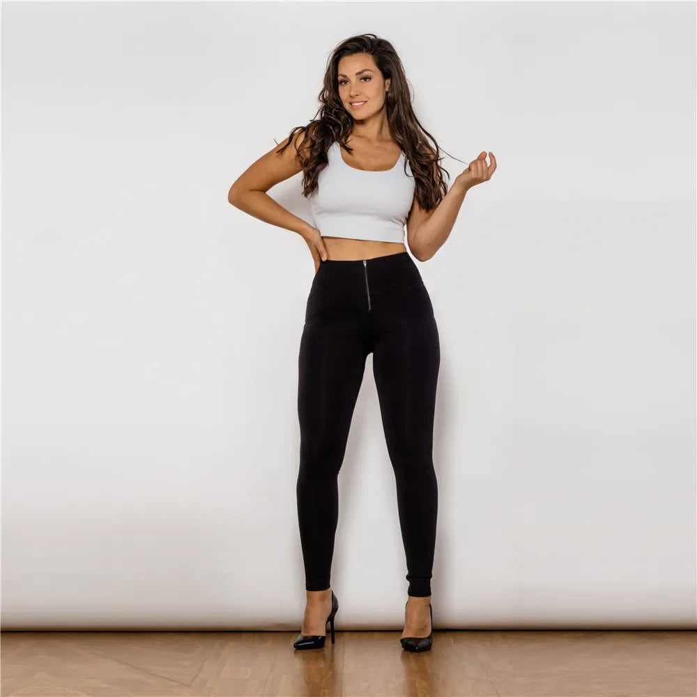 High-Waisted Scrunch Bum Compression Leggings for Women