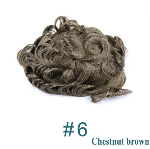 Grey Human Hair Toupee Replacement System for Women