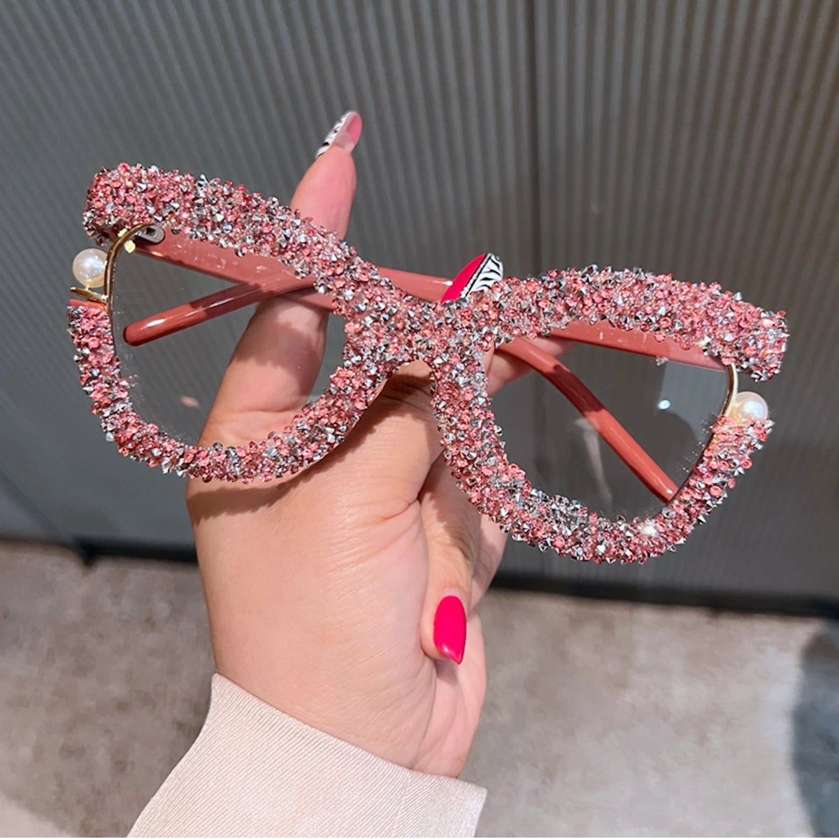 Oversized Square Blue Light Blocking Glasses for Women