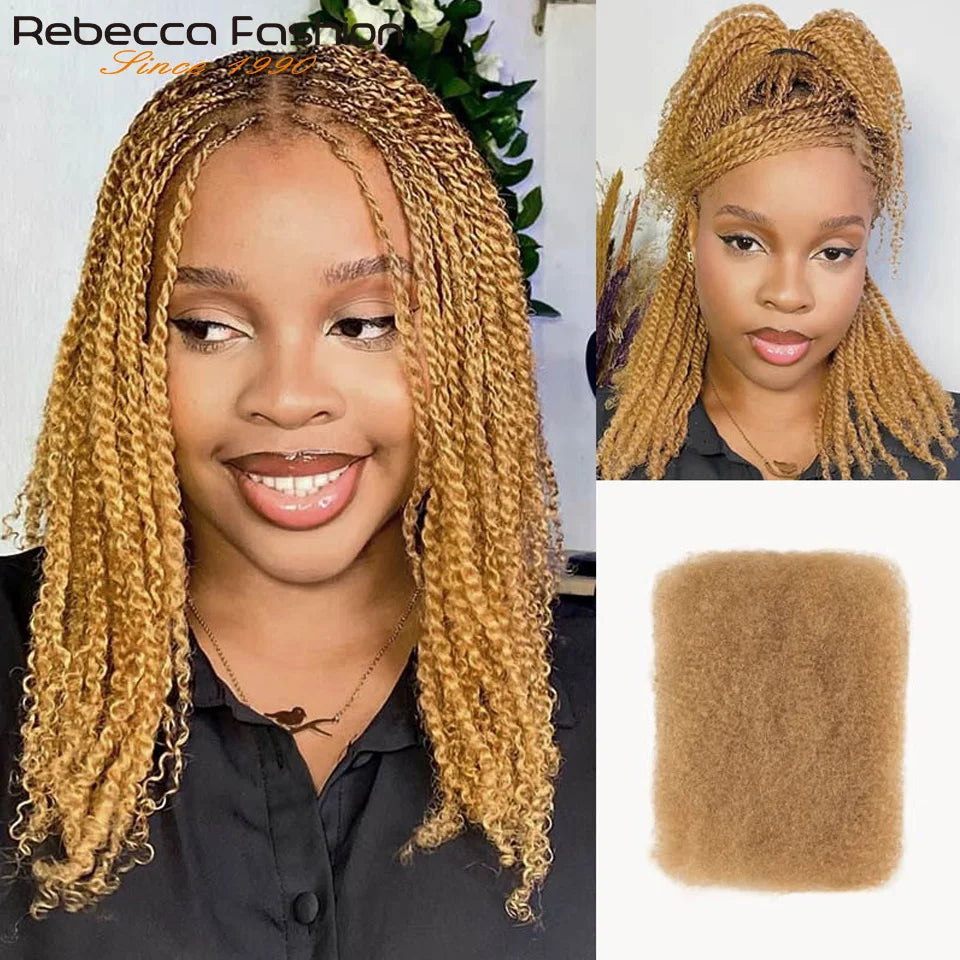 Afro Kinky Bulk Human Hair Loc Extensions for Women