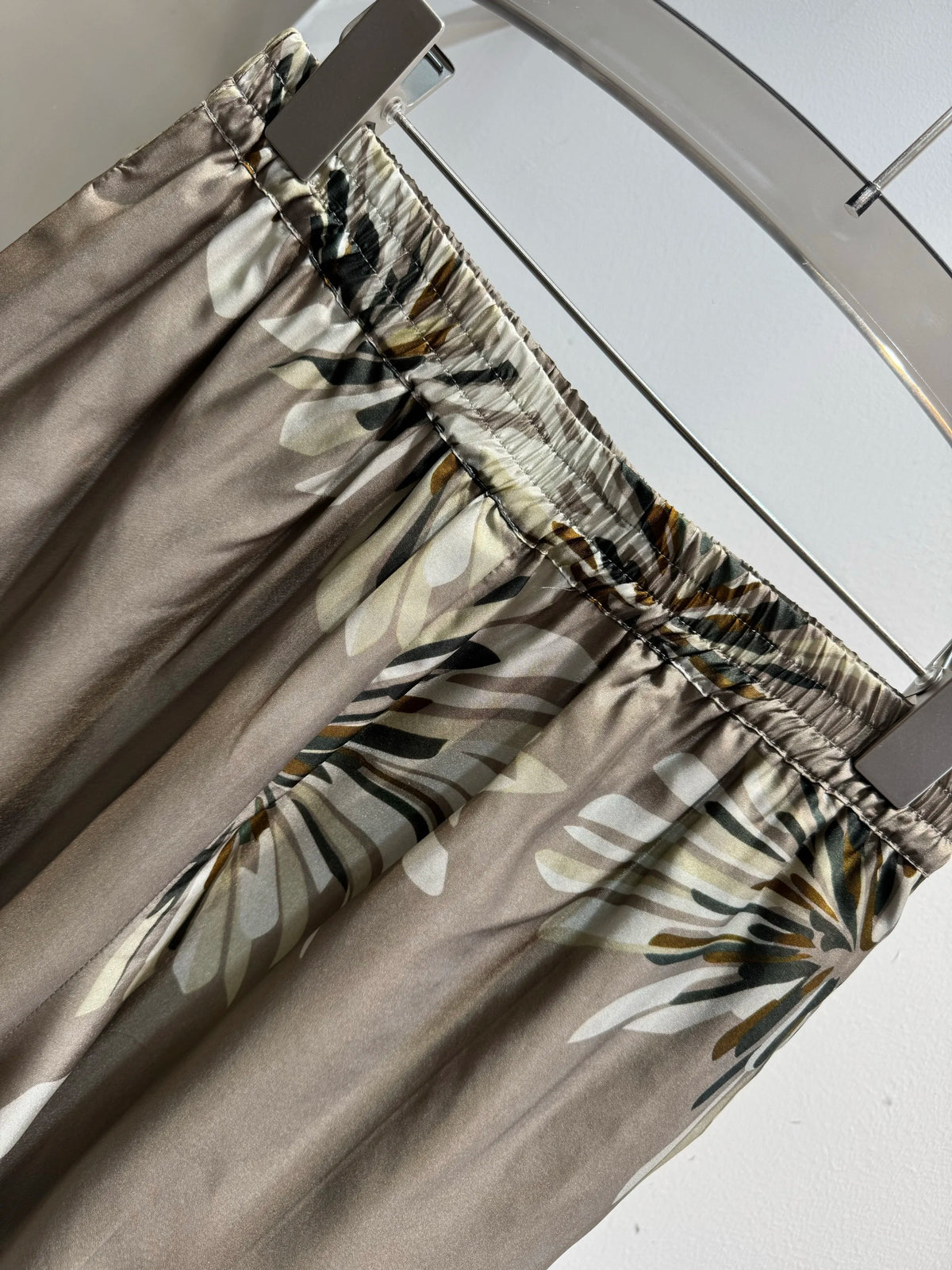 Loose Floral Print Silk Resort Five Piece Set for Women