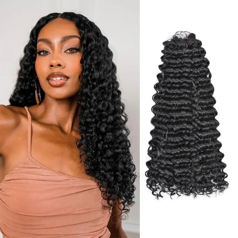 Boho Deep Wave Human Hair Crochet Braids