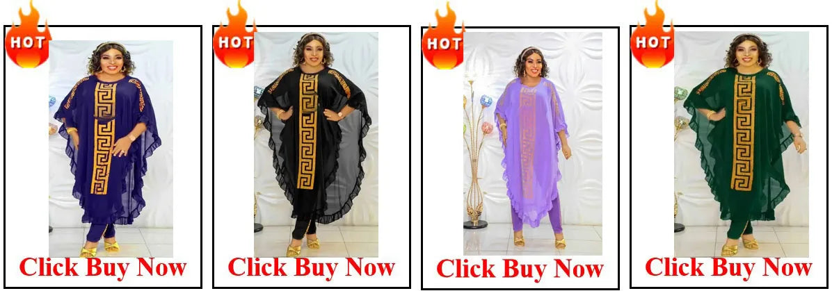 Elegant Pleated African Dress