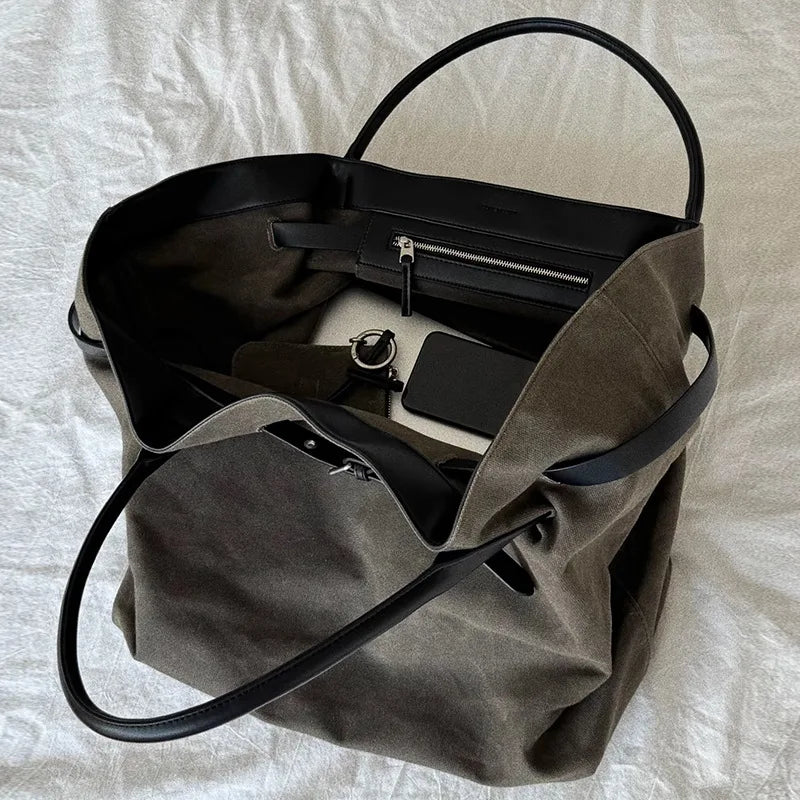 New lazy style high-end niche design,casual belt buckle armpit bag tote bag, large bag