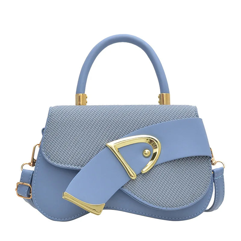Women's Elegant Minimalist Shoulder Bag Golden-Tone Hardware Adjustable Strap Formal Purse Durable Handbag Fashionable Tote