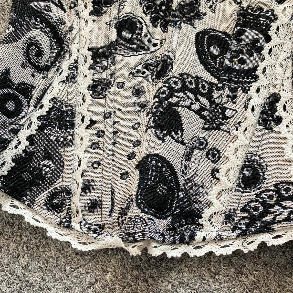 Vintage Floral Lace Spliced Camisole Tank Top for Women