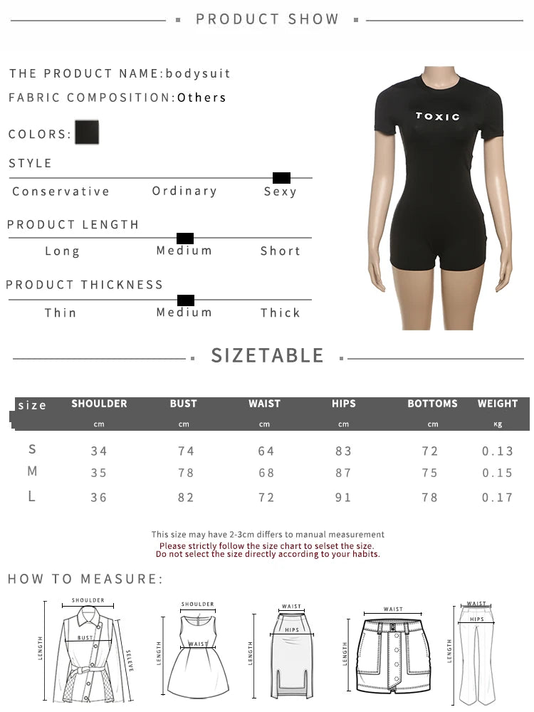 Letter Print O-Neck Body Shaping Casual Romper for Women