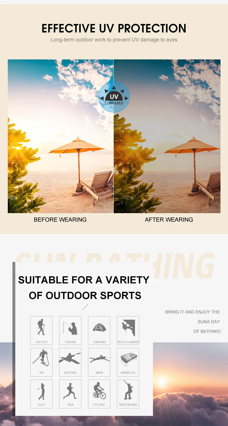 Small Square Polarized Sunglasses