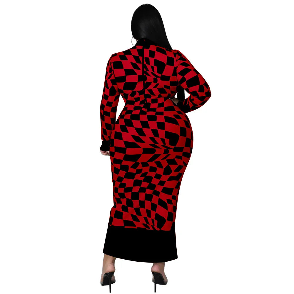 Colorful African Dashiki Print Traditional Dress for Women