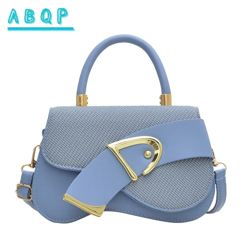 Women's Elegant Minimalist Shoulder Bag Golden-Tone Hardware Adjustable Strap Formal Purse Durable Handbag Fashionable Tote