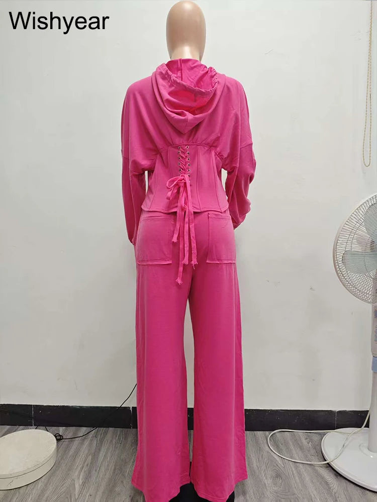 Cozy Autumn Hooded Tracksuit Set