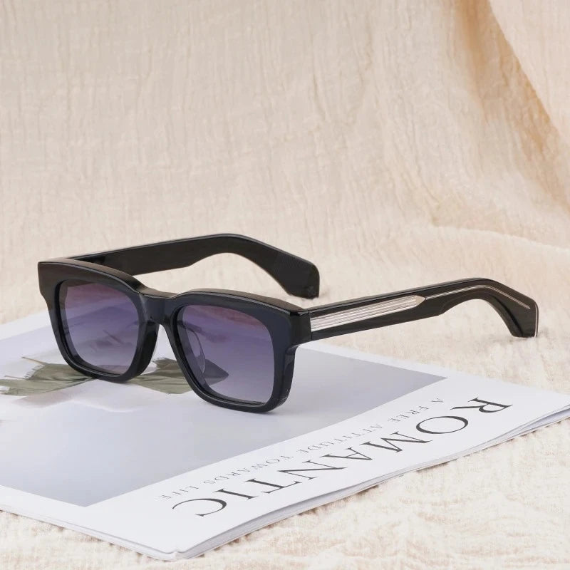 Vintage Rectangular Acetate Sunglasses