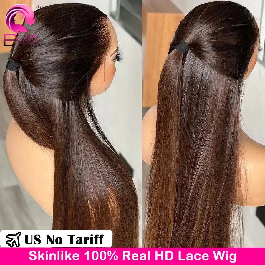 Ombre 1b/4 Colored Glueless Wig Ready To Go 13x6 HD Lace Frontal Wig 13x4 HD Lace Front Human Hair Wigs 5x5 HD Lace Closure Wig