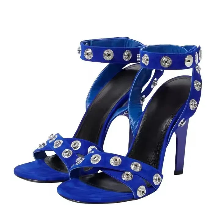 Strappy Back Lace Up Open Toe Knee High Sandals for Women