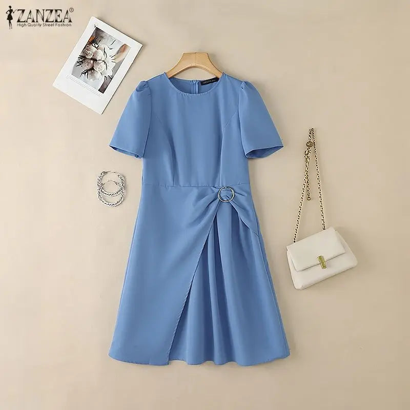 Layered Asymmetric A-Line Dress