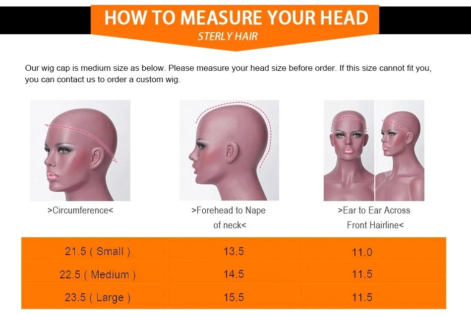 High Density Glueless Straight Lace Front Human Hair Wig for Women