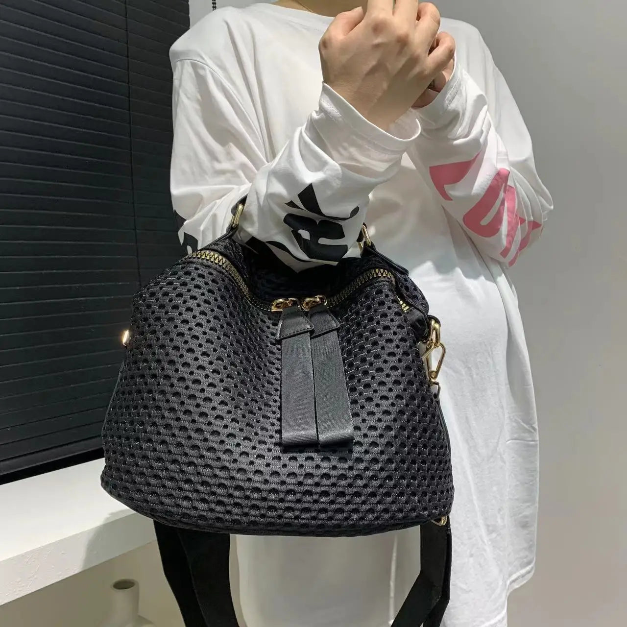 Lightweight Mesh Daily Use Crossbody Bag for Women