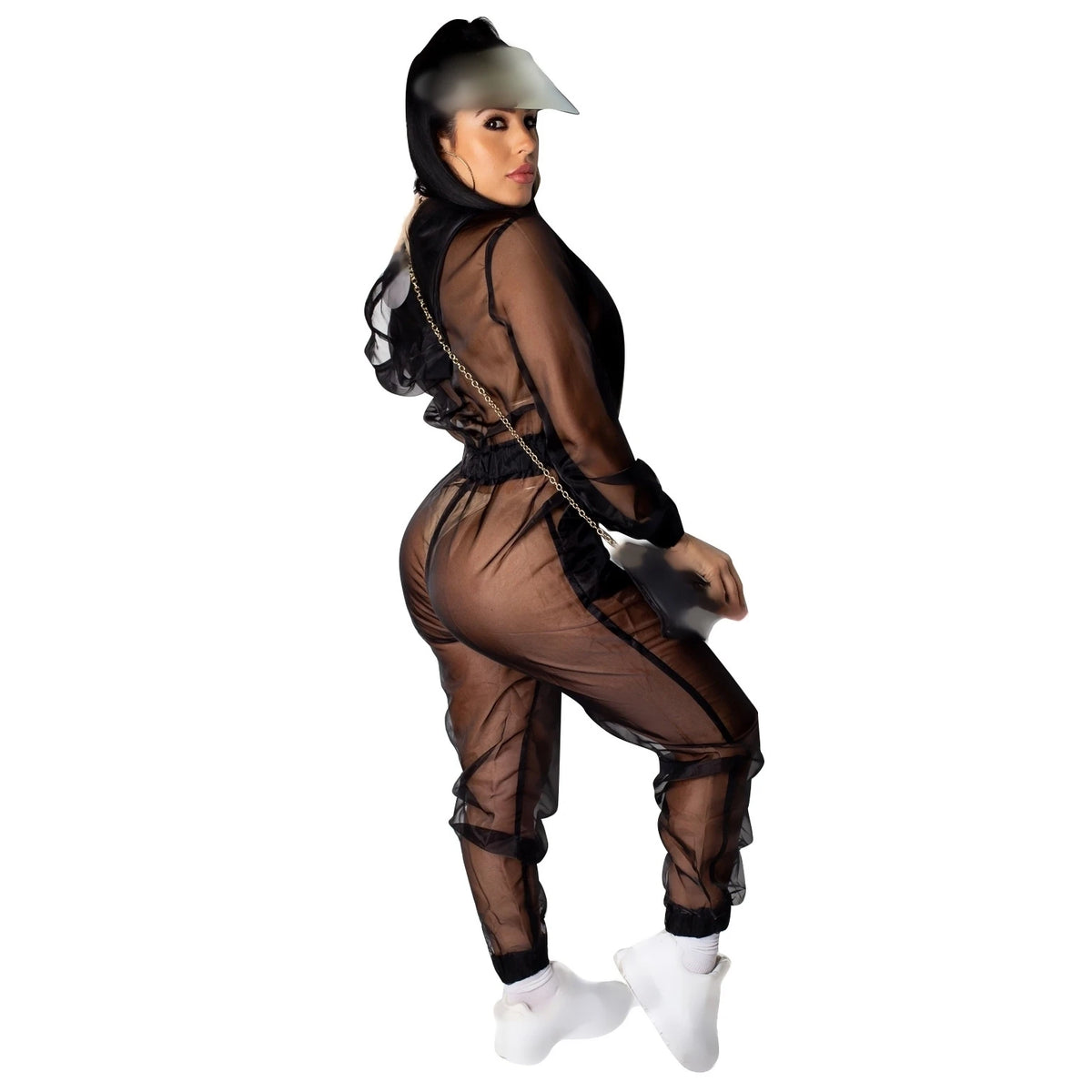 Full Length Pocketed One Piece Jumpsuit Outfit for Women
