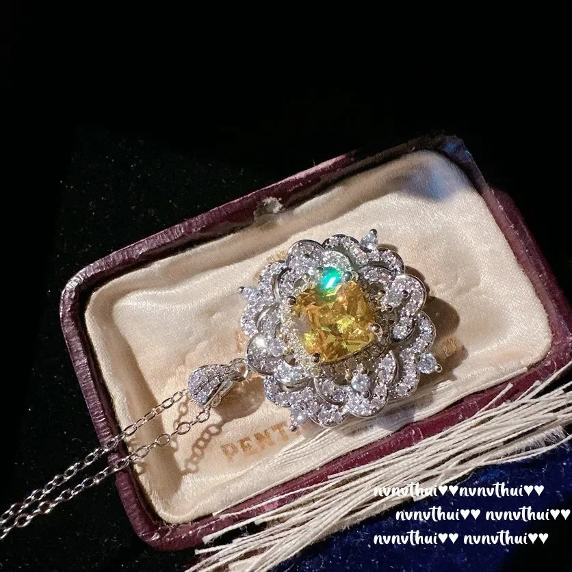 Elegant Princess Cut Zircon Wedding Jewelry Set for Women
