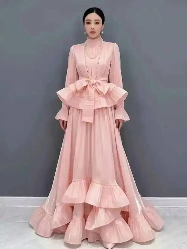 Bell Sleeve Two Piece Maxi Skirt Set