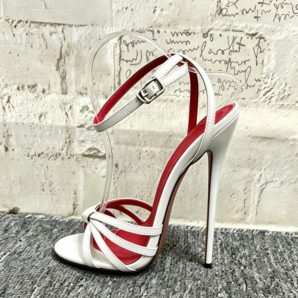 Ultra High Stiletto Heel Open Toe Strappy Sandals for Women