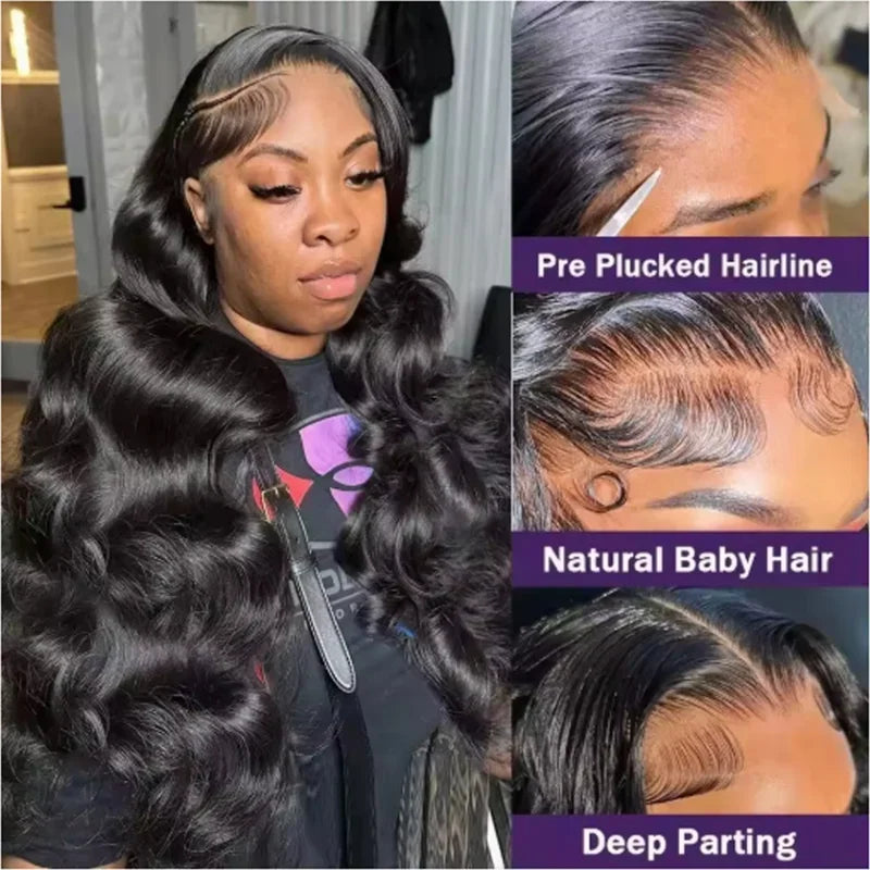 Remy Human Hair Glueless HD Lace Front Wig for Women