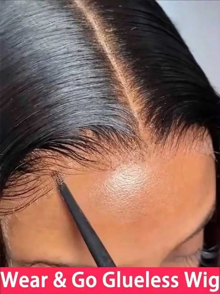 Long Straight Human Hair Lace Front Wig