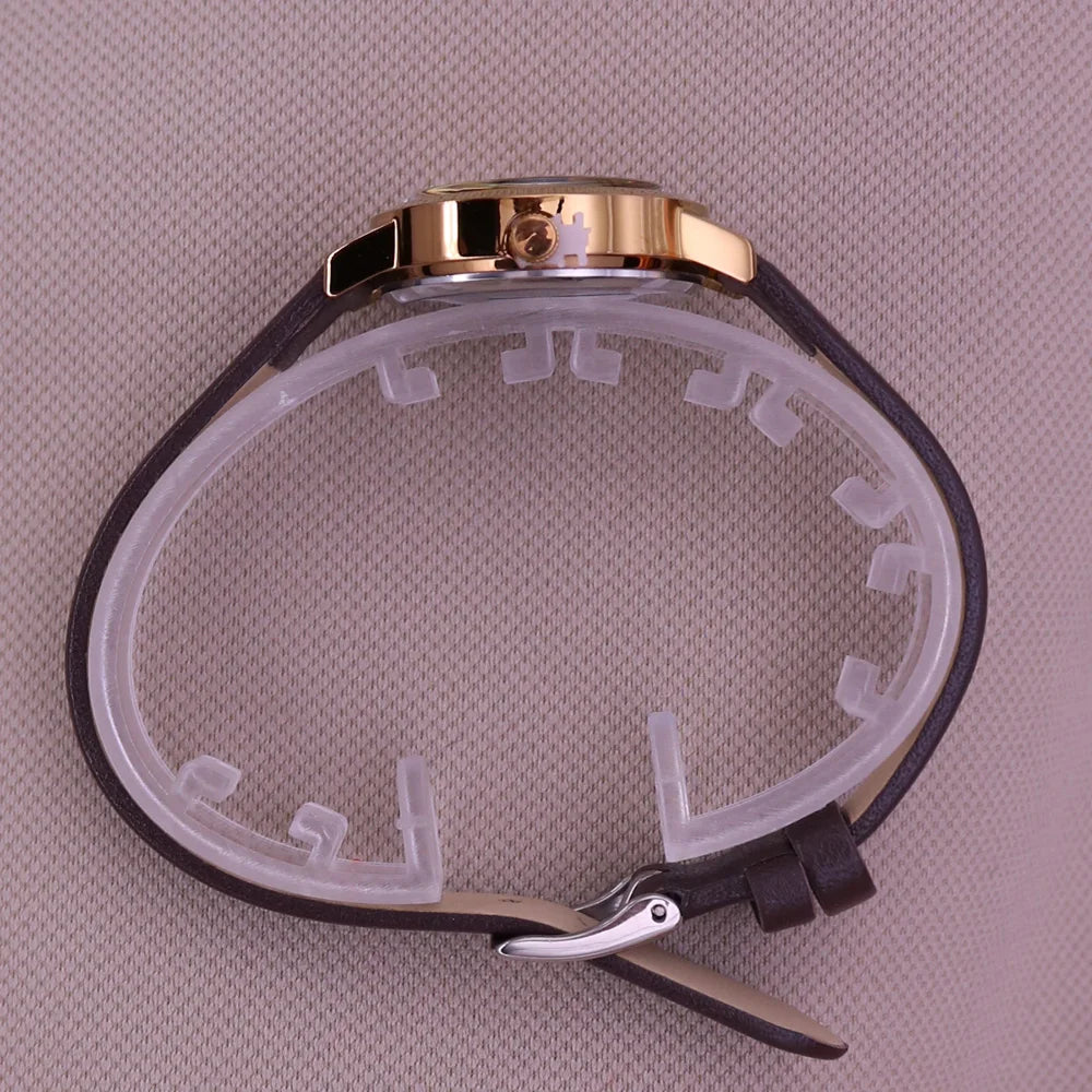 Small Rhinestones Julius Lady Women's Watch Japan Quartz Elegant Fashion Hours Bracelet Leather Girl's Gift No Box