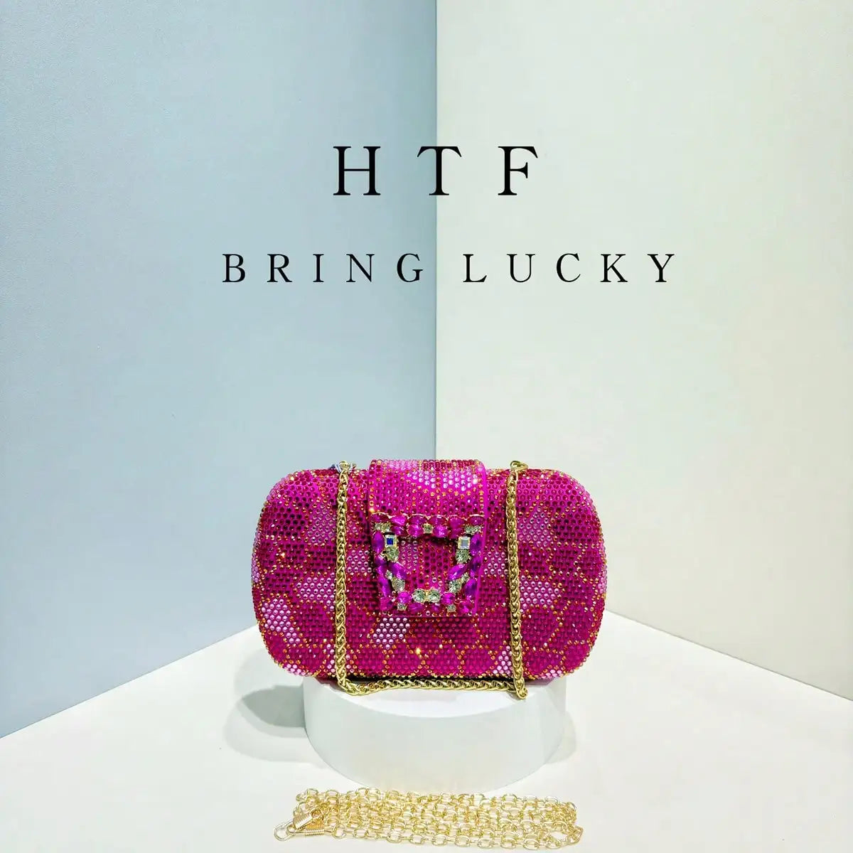 Elegant Glitter Ruched Evening Clutch Handbag for Women