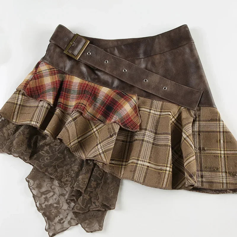 Harajuku Plaid Skirt