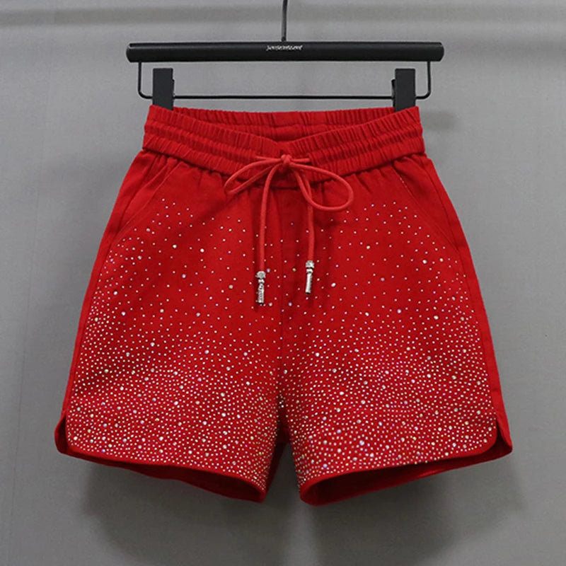 Lightweight High Waist Wide Leg Casual Shorts for Women